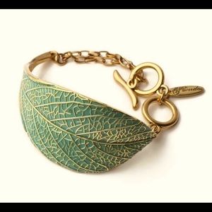 PlunderDesign green leaf bracelet